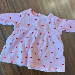 Spearmint baby heart dress